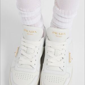 Prada Women's Downtown Leather Sneakers
